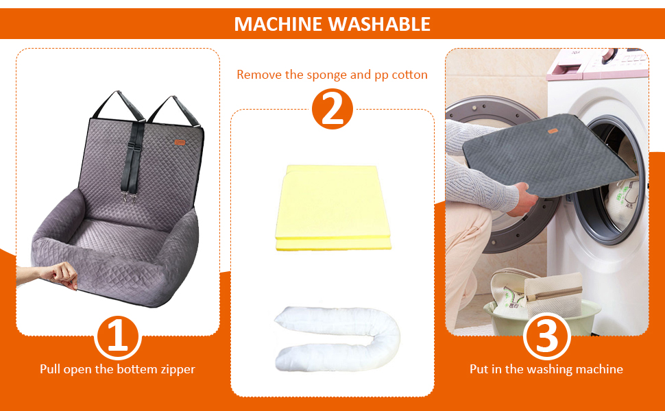 Автокрісло для собак JAOGAUS: безпечний та зручний автотранспортний аксесуар для середніх та великих собак. З безпечним ременем, з якісного короткого плюшу, легко миється.