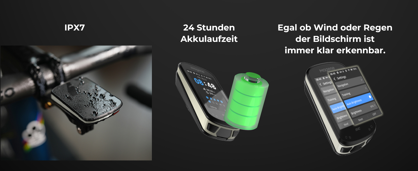 Велокомп'ютер Magene C506SE GPS з кольоровим дисплеєм 2,4'', водонепроникний, WiFi та Bluetooth, навігація, налаштовувані дані, 11 мов