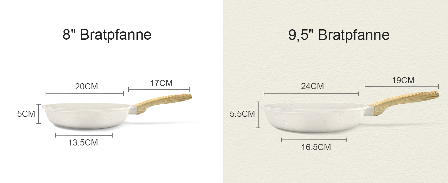 Набір посуду GiPP 10 предметів: каструлі та сковороди з гранітним покриттям, білий. Підходить для всіх типів плит, включаючи індукційні. У комплекті лопатка та ложка.