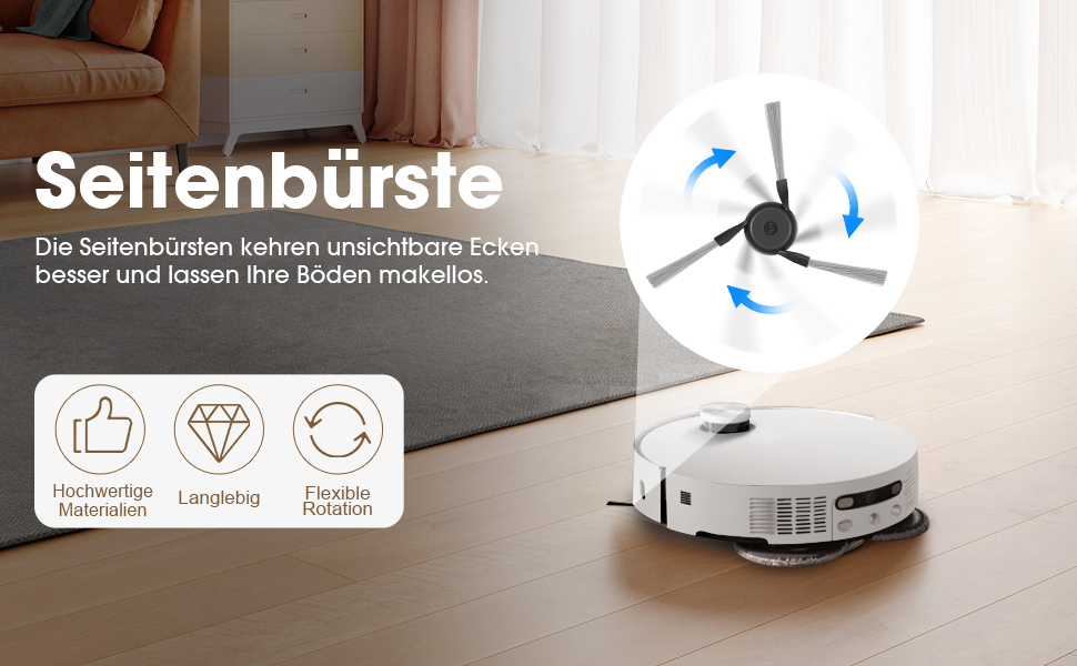 Запчастини для Dreame X30 Ultra, L10s Ultra Gen2, L40 Ultra AE, Mova E30 Ultra: комплект аксесуарів (2 основні щітки, 4 фільтри, 4 мікрофібри, 4 бічні щітки, 4 мішки для пилу)