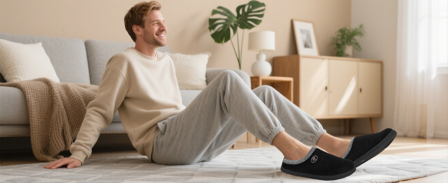 Тапочки халатні Ruyi для дому та вулиці, зимові, з підтримкою склепіння стопи, антиковзаюча підошва, сірі, 43 EU