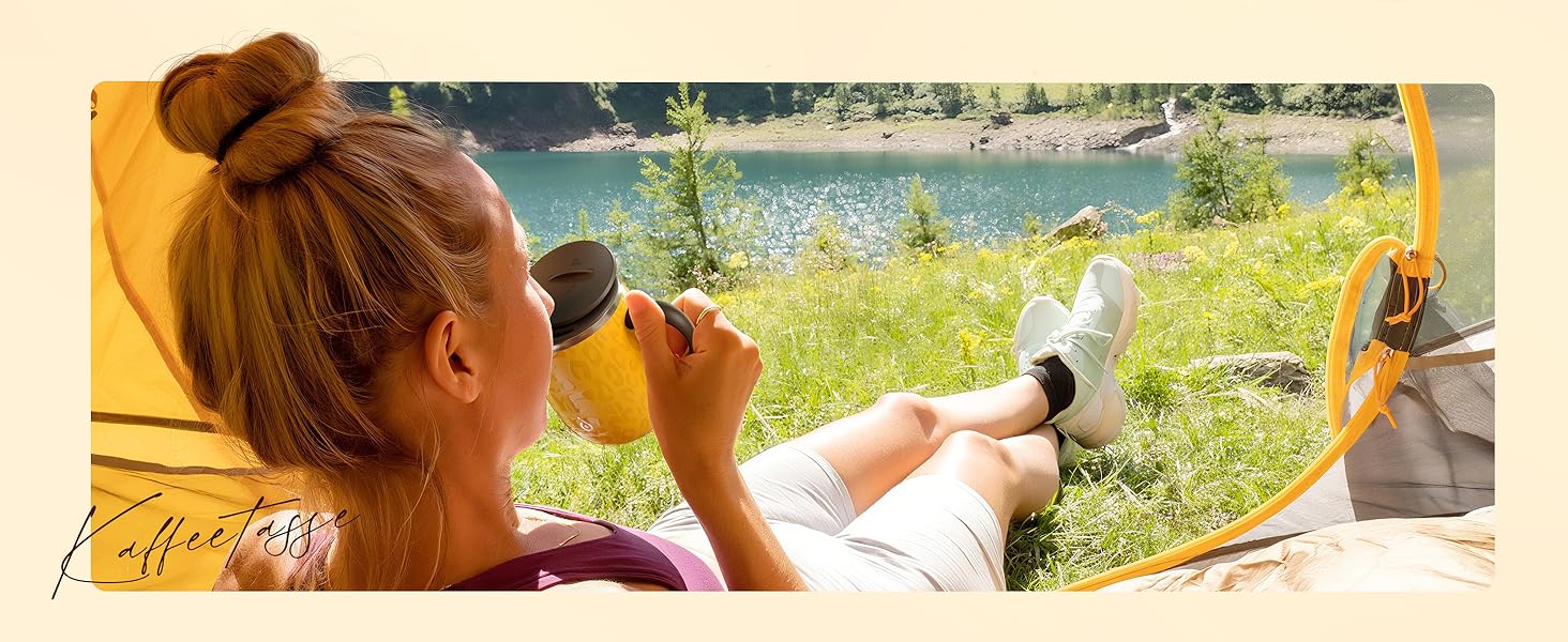 Кружка Ideus 470 мл з нержавіючої сталі, подвійні стінки, ізольована, з кришкою, зелений (Rotes Zebra)