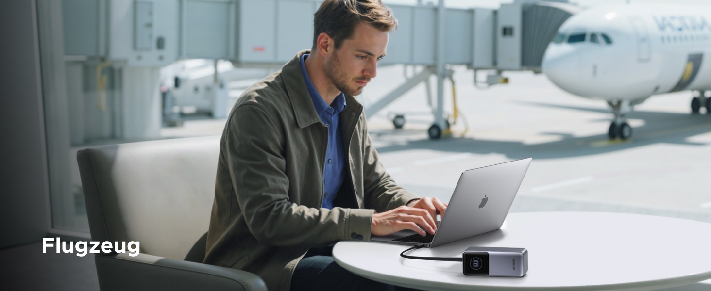 Powerbank UGREEN Nexode 20000mAh 130W з PD 3.0, USB-C та USB-A, сумісний з iPhone, Galaxy, MacBook