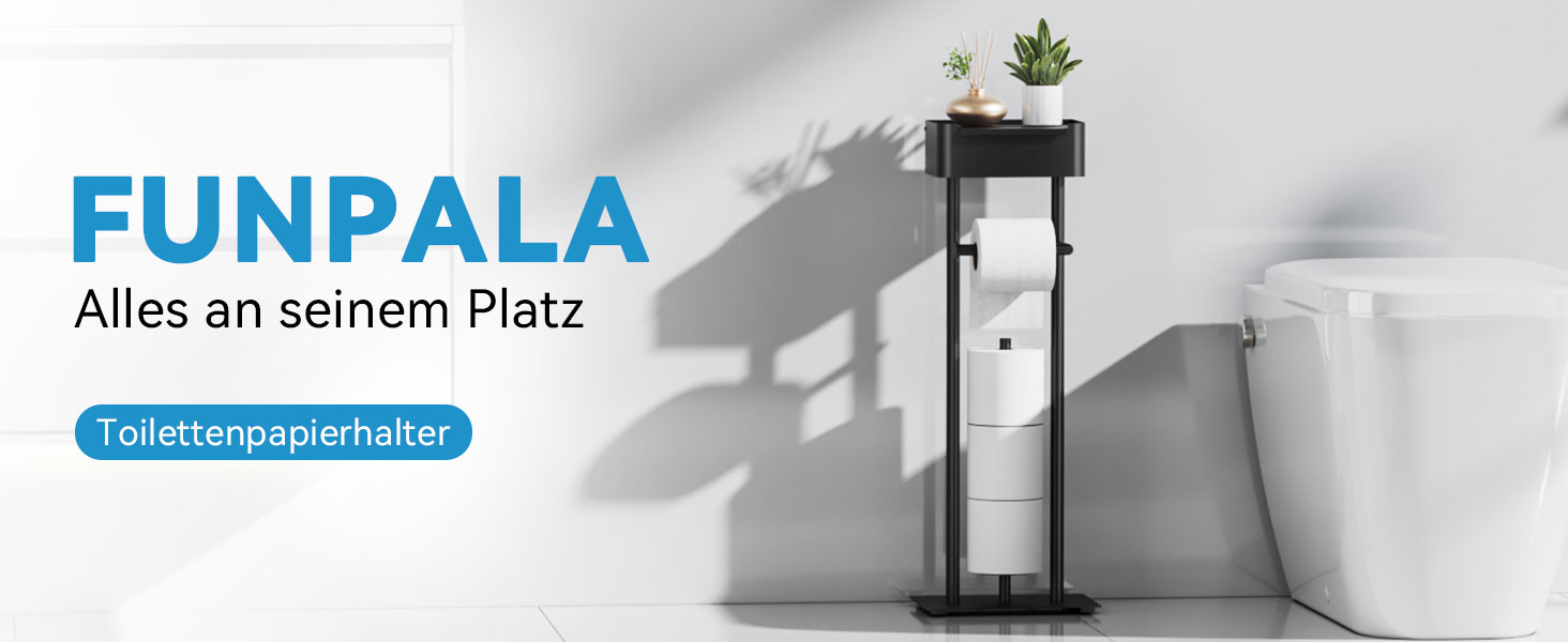 Підставка для туалетного паперу настільна з боксом для вологих серветок, чорна матова – Pro