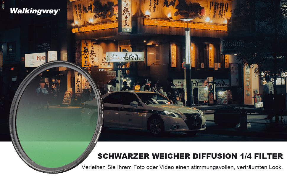 Фільтр Black Mist 1/4 39мм - м'який ефект розмиття, багатошарове покриття, оптичне скло