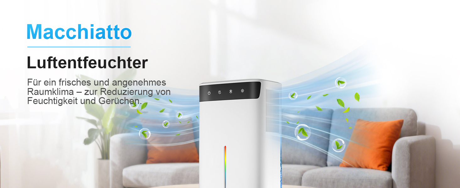 Електричний осушувач повітря 2600 мл з тихим режимом та підсвіткою, захист від замерзання. Ідеально для кухні/підвалу