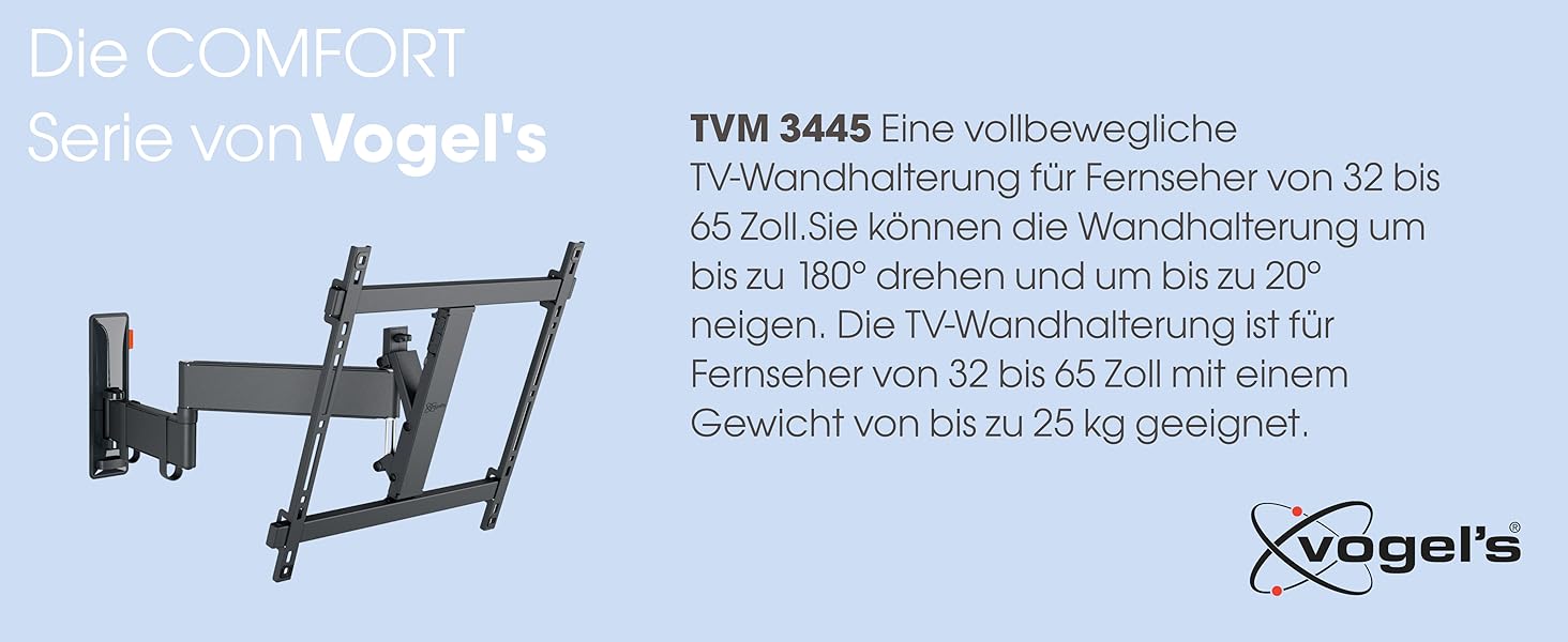 Настінне кріплення для телевізора Vogel's Comfort TVM 3445 Full-Motion 32-65