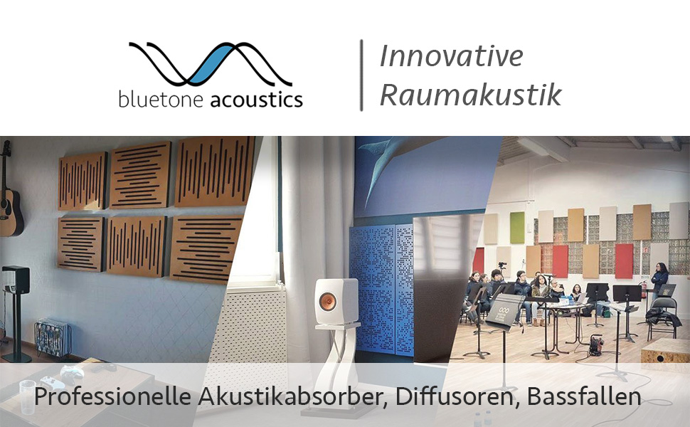 Акустична панель Bluetone Acoustics Slat AbFuser для звукопоглинання та дифузії, біла (100x50x11 см)