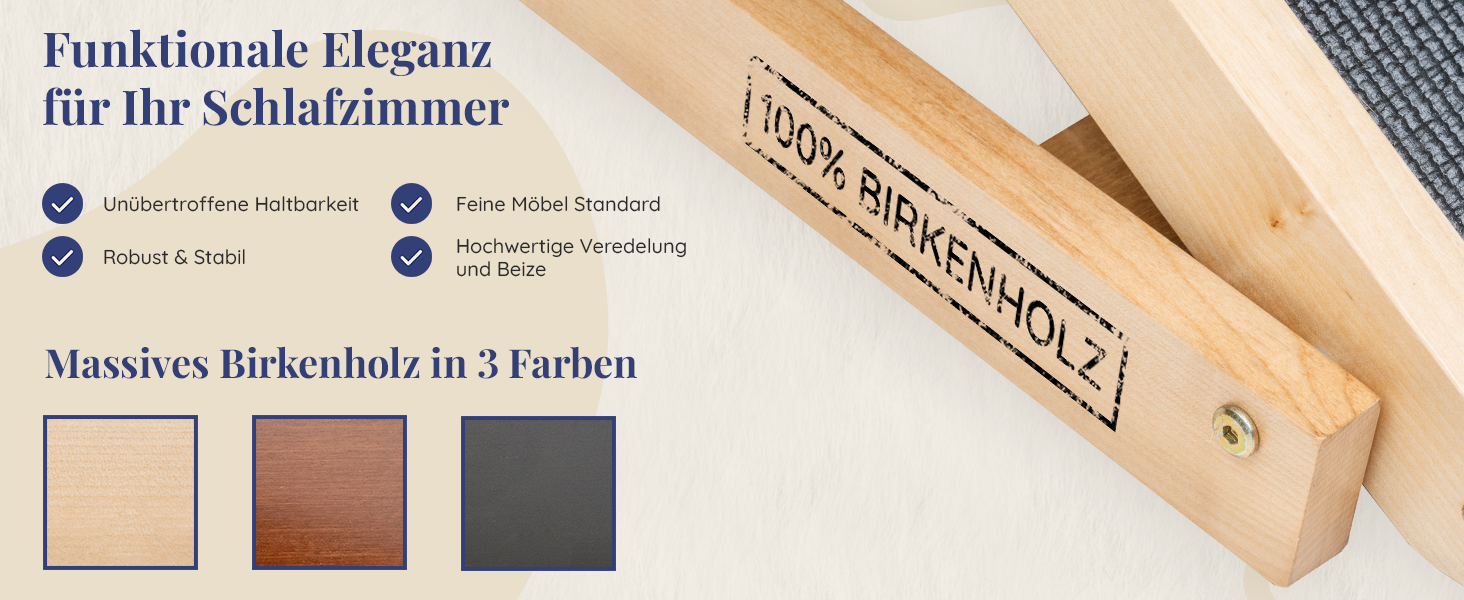 Сходинки для собак PRIORPET з берези з поручнями - регульована висота до 94.5 см - складаються - антиковзаюча поверхня - для маленьких собак до 23 кг - натуральне дерево
