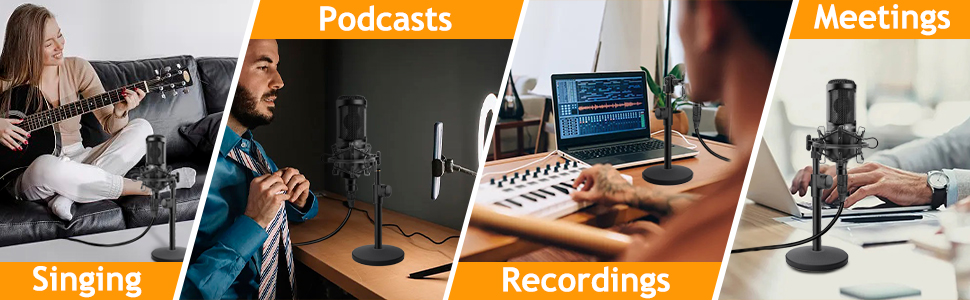 Підставка для мікрофона AT2020 з поп-фільтром та вітрозахистом для Audio Technica AT2020V AT2020USB+ AT2035 ATR2500X (Металева підставка для мікрофона AT2020)