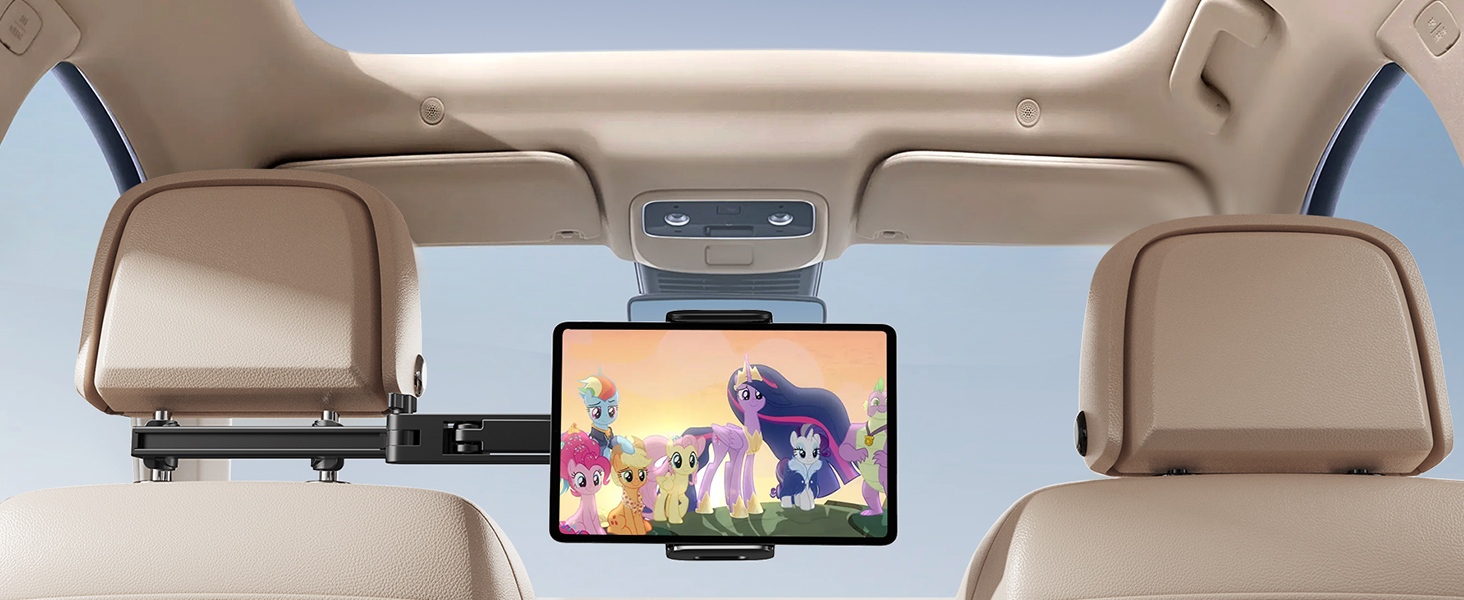 Тримач для планшета Joyroom в авто з двома стержнями та регульованим кріпленням, сумісний з iPad, Switch, Phone (4.7-13 дюймів)