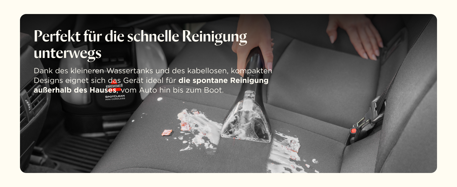 Портативний відпарювач для килимів Bissell SpotClean Mini 40651 - компактний мобільний мийник для дому та авто