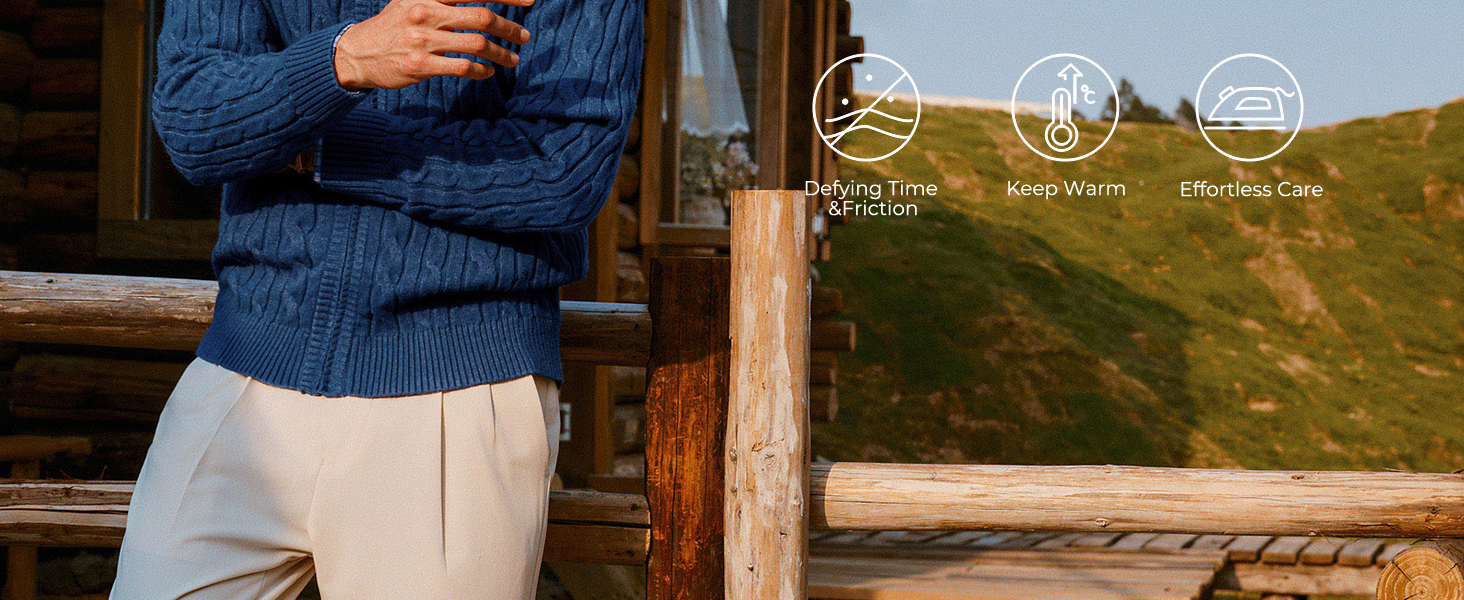 Кардиган чоловічий PJ PAUL JONES з блискавкою та стоячим коміром, в'язаний з дрібним візерунком, колір морської хвилі