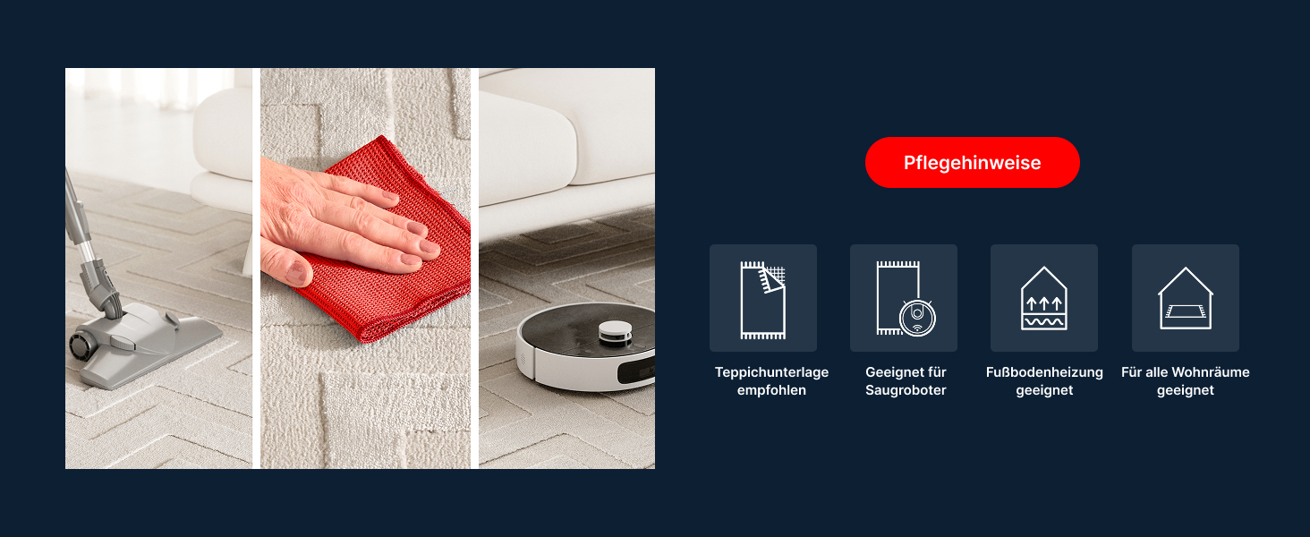 Килим Interiyou для вітальні Cannes, 120x170 см, кремовий - для спальні, їдальні, дитячої кімнати - короткий ворс, скандинавський бохо-дизайн, високий/низький ворс, геометричний малюнок (120 x 170 см, прямокутний)