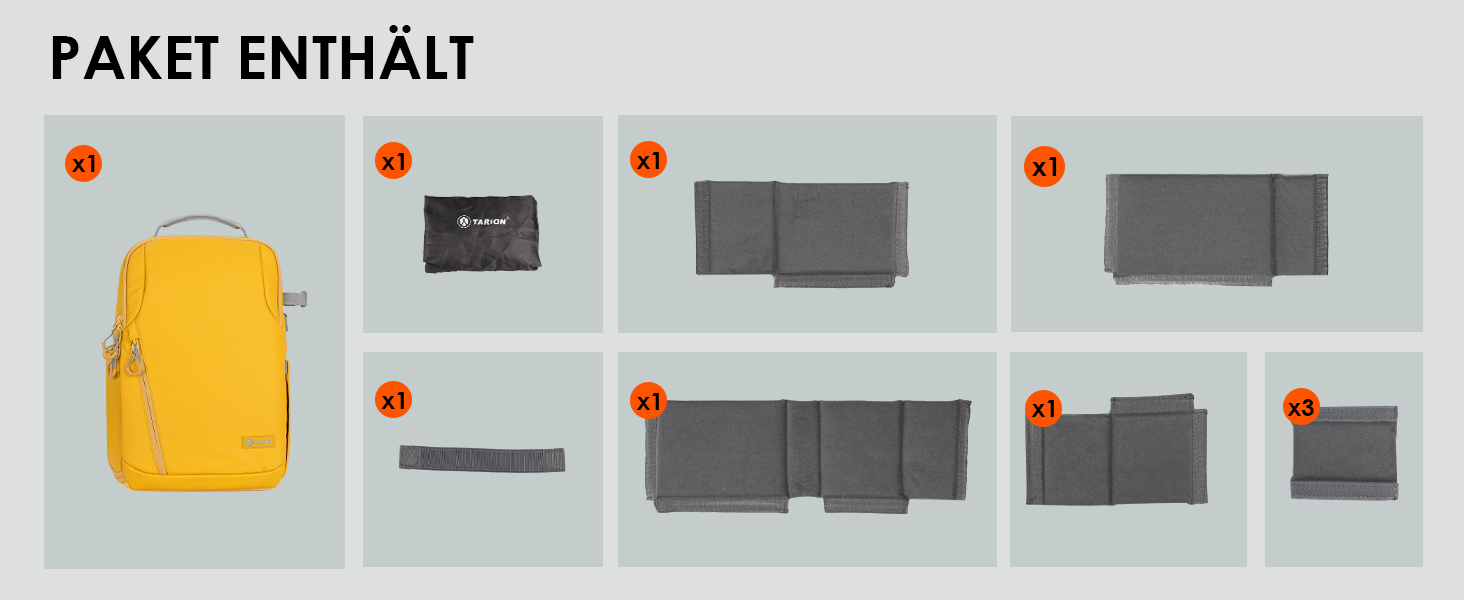 Рюкзак для фотокамери TARION: водонепроникний, з відділенням для ноутбука 14