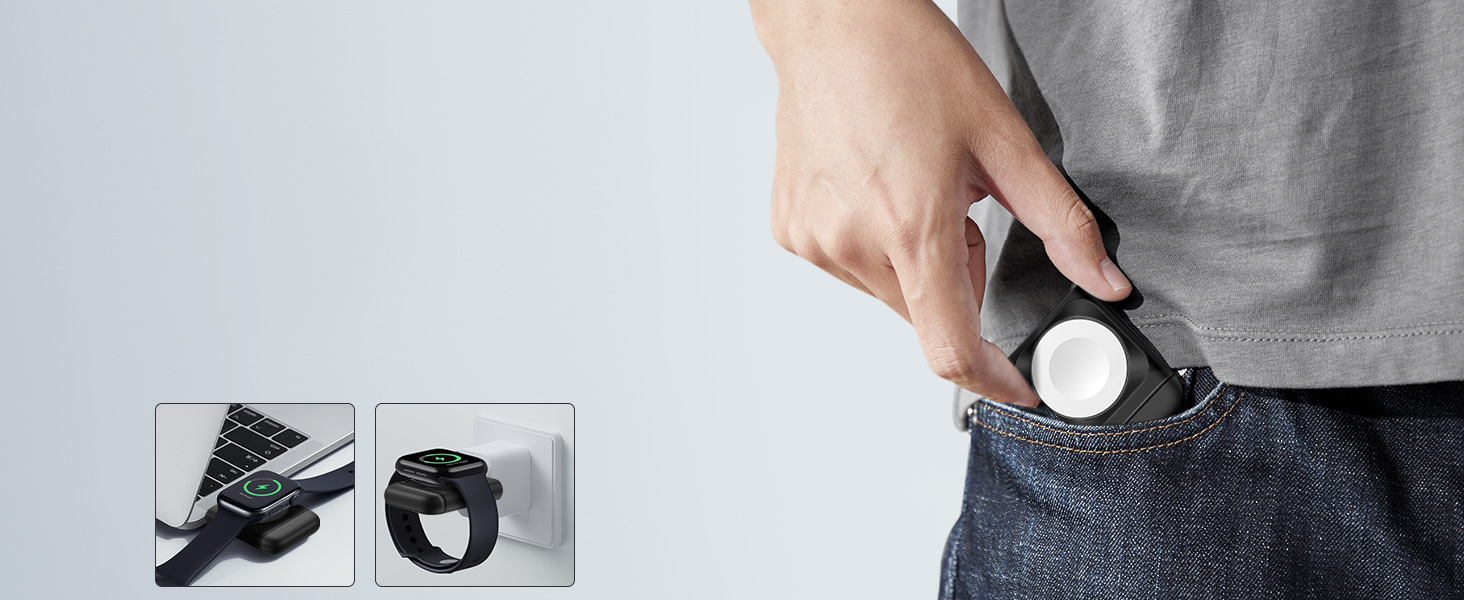 Зарядна станція 3-в-1 ESR для Apple Watch та iPhone з MagSafe, чорна