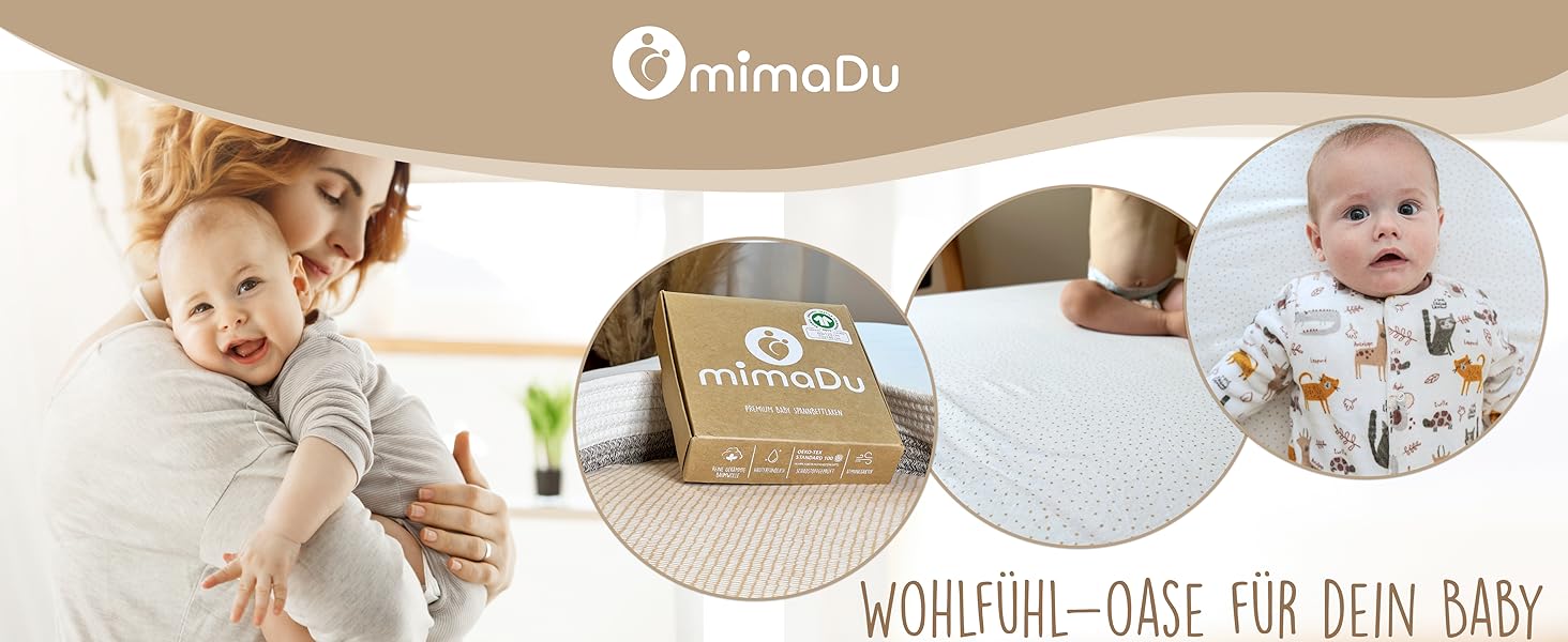 Набір постільної білизни для немовлят з органічної бавовни GOTS (Oeko-Tex100), 100 x 135 см. Комплект постільної білизни для дитячого ліжечка: подушка та ковдра для хлопчиків та дівчаток (пісочний колір). Підходить для дитячих та ліжечок для малюків, розмір 100x135 см + 40x60 см