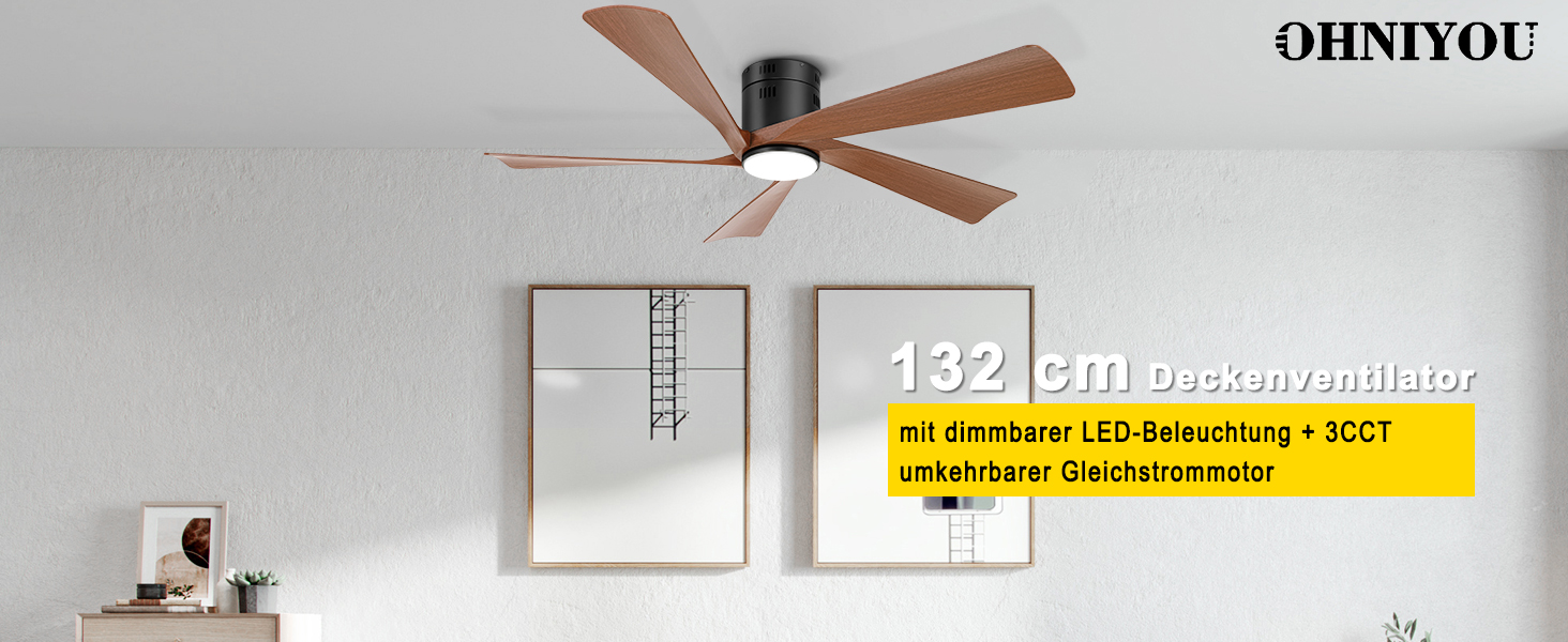 Вентилятор стельовий Ohniyou 52