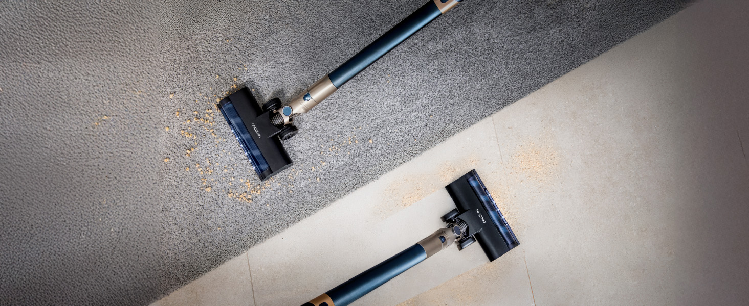 Бездротовий пилосос Cecotec Conga Rockstar 5500 Hurricane Station Flex Max: 220AW, 700W, станція самостійного очищення, 90 хв роботи, антизаплутана щітка, гнучкий шланг, циклонна технологія (Scoba 2100 + самоочищення)