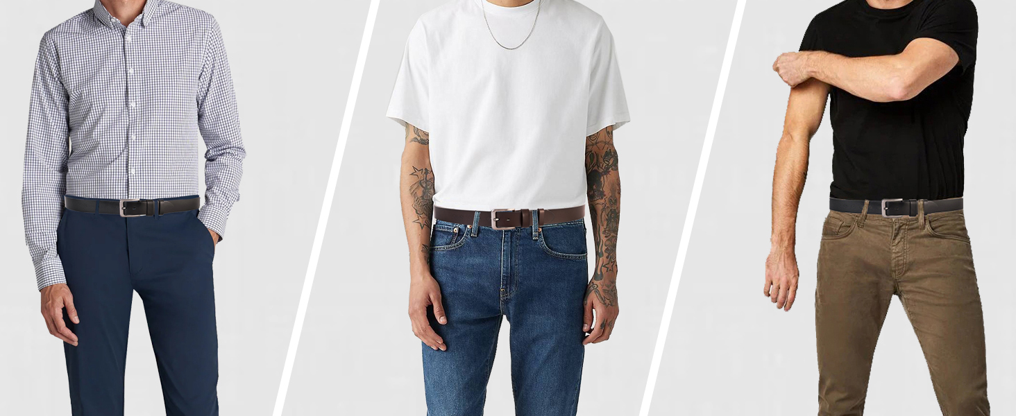 Чоловічий шкіряний ремінь VRLEGEND 110-175 см: повноера шкіра, ширина 38 мм, чорний, для джинсів, бізнес, ретро стилі