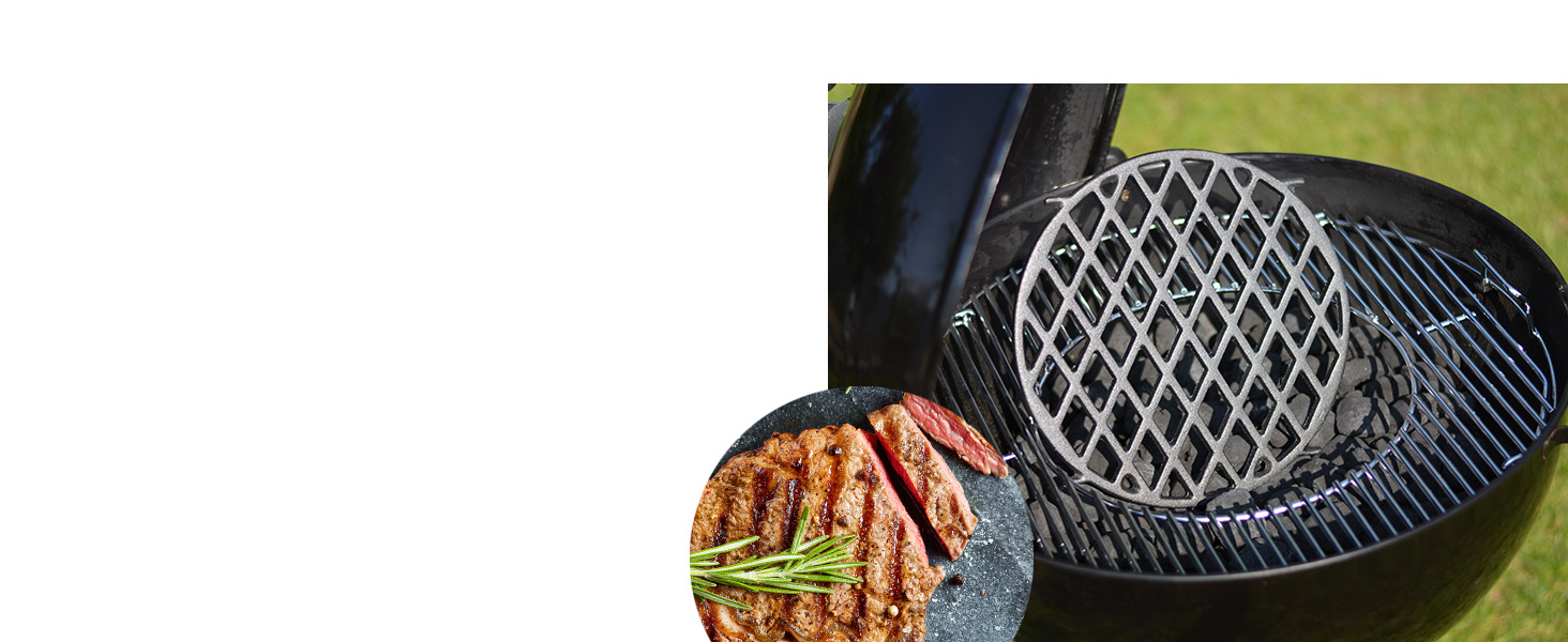 Решітка для гриля FLAMMBURO 67x40 см, з нержавіючої сталі, міцна, для барбекю