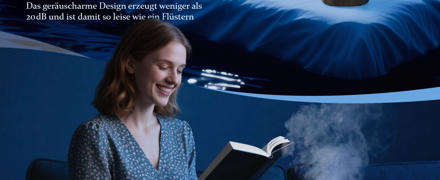 Дифузор для ефірних олій, ультразвуковий, 125 мл, 7 кольорів LED, автовимкнення, для дому та офісу, горіх