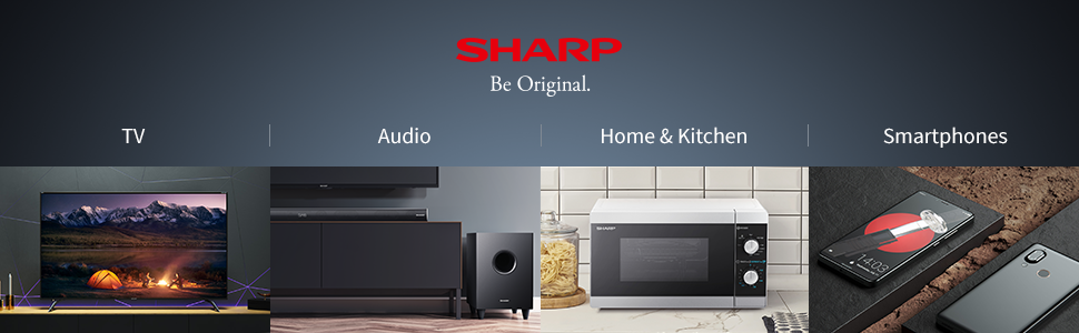 Мікрохвильова піч SHARP R200BKW Solo, 20 л, 800 Вт, 5 режимів, таймер, функція розморожування за вагою, енергозберігаючий режим, скляний піднос 25,5 см