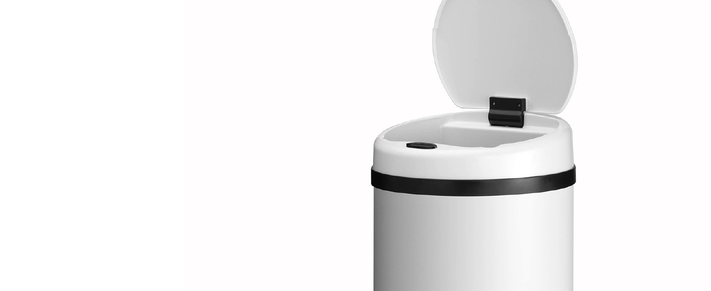 Відро для сміття Juskys з датчиком руху, 30 л, нержавіюча сталь, контактне відкриття, з кришкою для пакетів