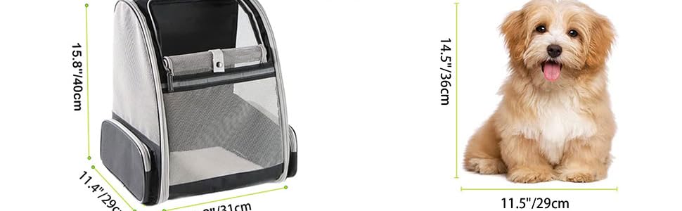 Рюкзак для кота/маленької собаки, чорний. Транспортна переноска для тварин до 8 кг, з вікном та безпечною пов'язкою. Ідеально для прогулянок та подорожей.