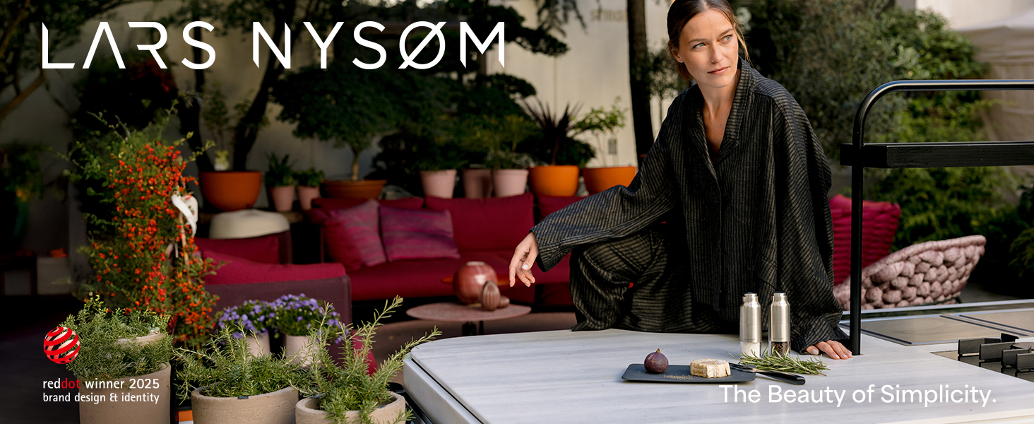 Набір для мелення солі та перцю LARS NYSØM з регульованим керамічним жорном | Набір з 2 мельниць з нержавіючої сталі (Коричневий/Бежевий)