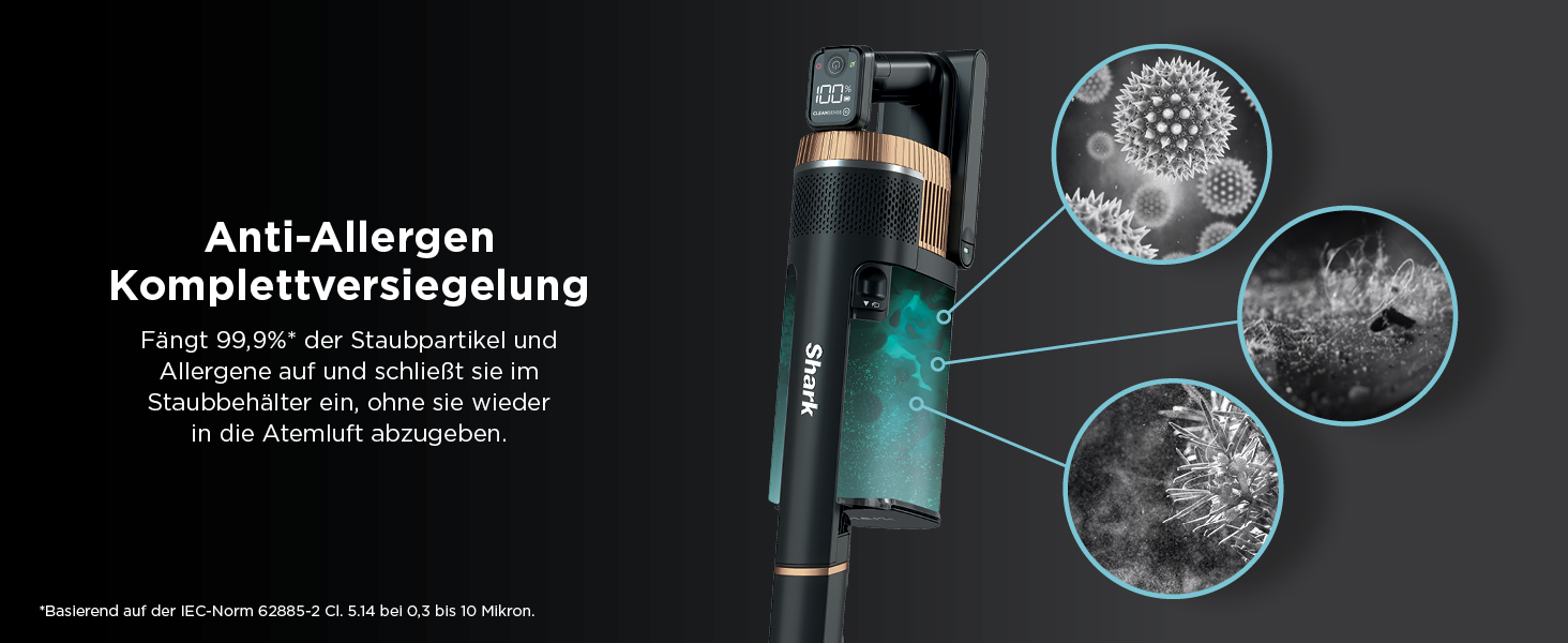 Shark Stratos бездротовий акумуляторний пилосос PowerFins Plus, 60 хв роботи, Anti-Hair Wrap, CleanSense IQ, насадки для щілин та різних поверхонь, рожеве/антрацитове, IZ400EU (набір Stratos для видалення шерсті тварин та догляду за авто)