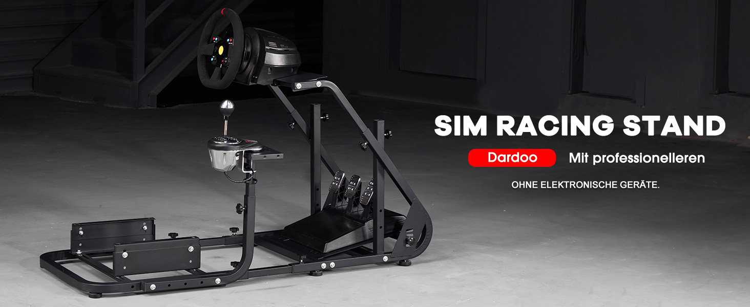 Ігровий кокпіт-симулятор Dardoo для керма та педалей Logitech та Thrustmaster