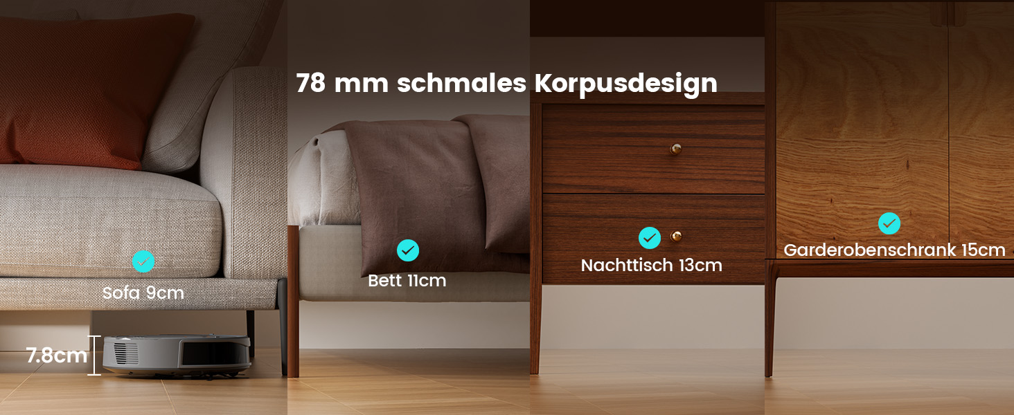 Робот-пилосос LEFANT M210P P1: тихий, тонкий, з Wi-Fi, Alexa, 6 режимів, для тварин, підлоги, килими