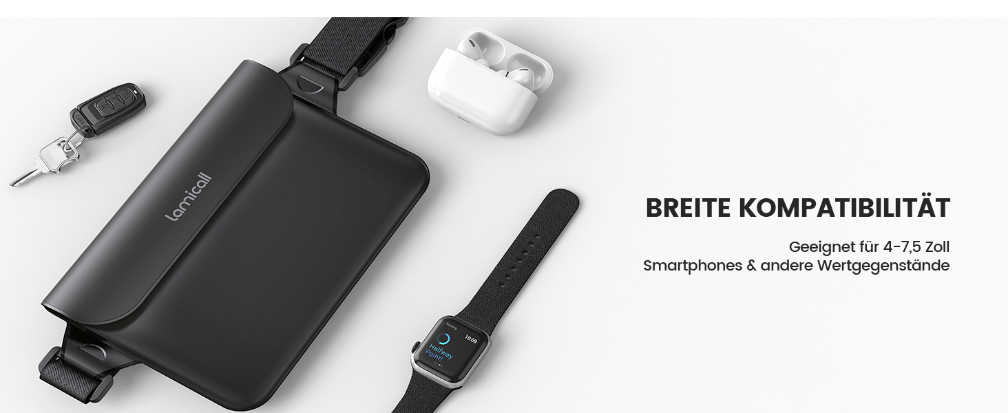 Водонепроникна сумка Lamicall [2 шт.] - водонепроникний поясний мішок з регульованим ремінцем, IPX8, для водного спорту, плавання, пляжу, катання на човнах - чорний