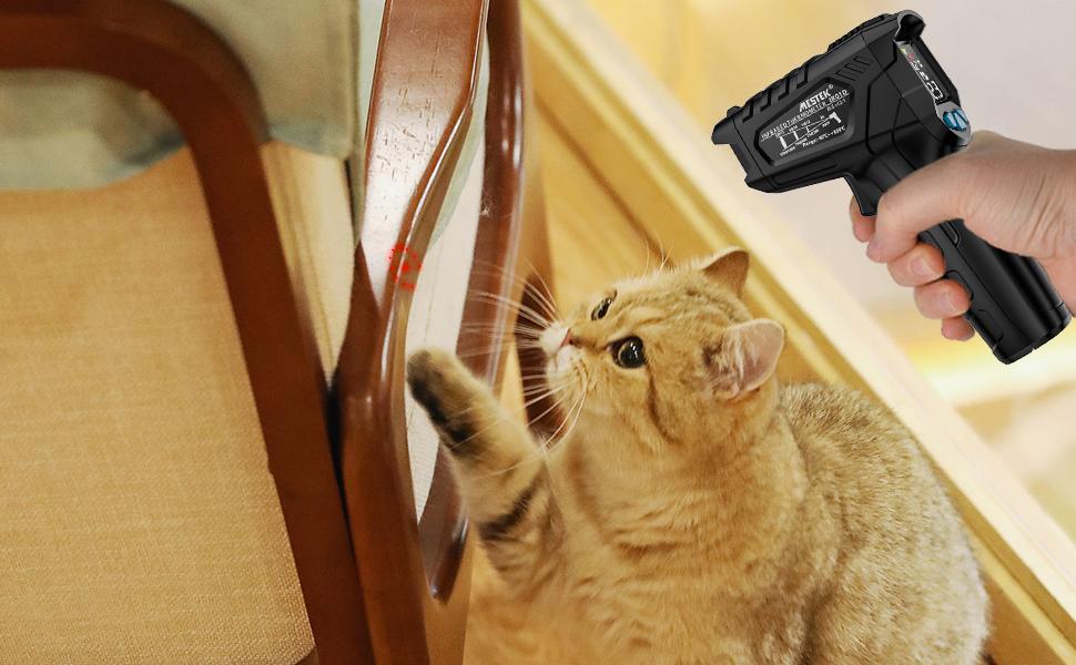 Інфрачервоний термометр MESTEK з лазерним цільовим вказівником -50°C ~ 550°C. Безконтактний вимірювач температури для кухні, барбекю, холодильника, промисловості