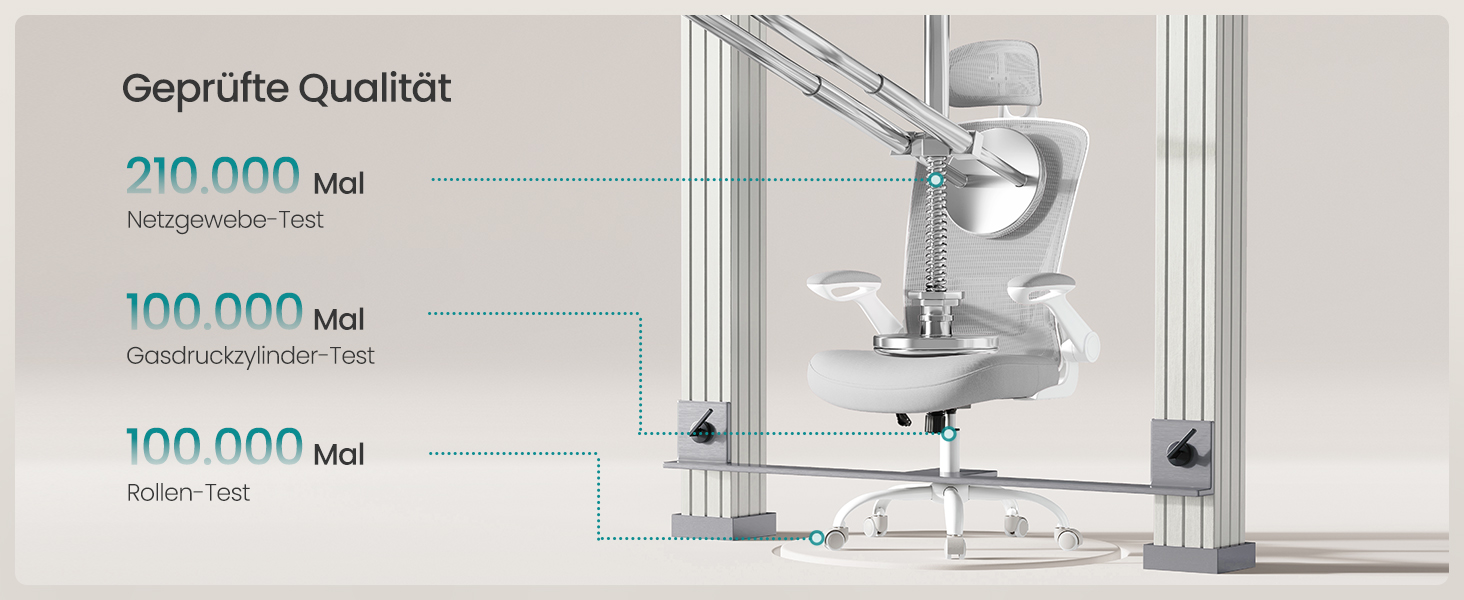 Офісне крісло SONGMICS з ергономічною спинкою з сітки, підпору для попереку та підголівником, функцією гойдання, регульованими підлокітниками, для офісу, спальні, студентів, OBN37BK (Тауновий сірий)