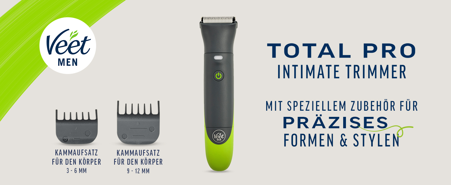 Тріммер Veet Men Intimate - для тіла та зони бікіні, водостійкий | Veet