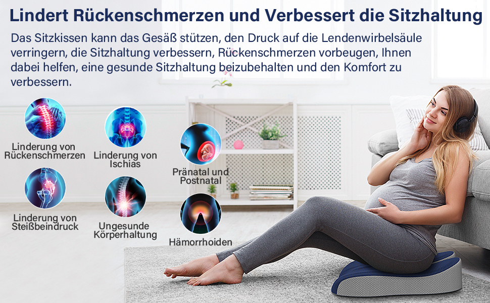 Ортопедична подушка для сидіння Juspota: комфорт та підтримка для офісу та авто