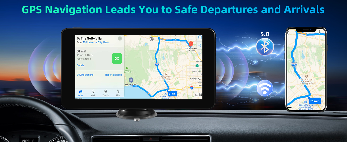 Бездротовий CarPlay дисплей 7