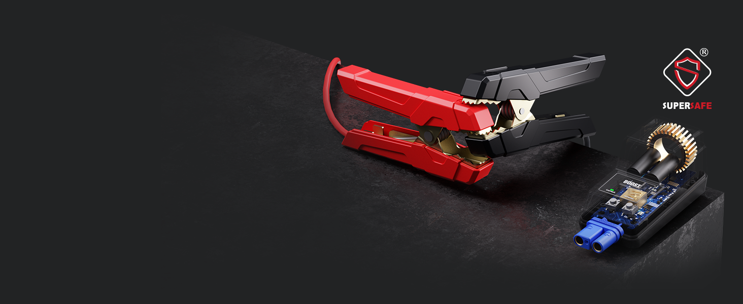 Powerbank Starthilfe GOOLOO GP2000 для автомобіля: 4000A, USB-швидка зарядка, LED, для бензину та дизеля (12V)