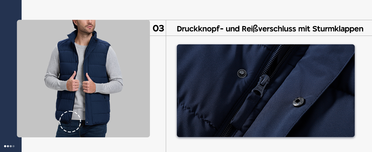 Чоловіча степкова жилетка 33000ft - тепла спортивна жилетка для туризму, гольфу, їзди на конях та активного відпочинку. Водовідштовхуюча жилетка з 4 кишенями. Колір: темно-синій, розмір S