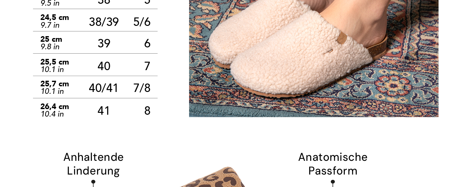 Тапочки жіночі Perletti Winter з штучного хутра, теплі, з антиковзкою підошвою, розмір 40 EU, білі