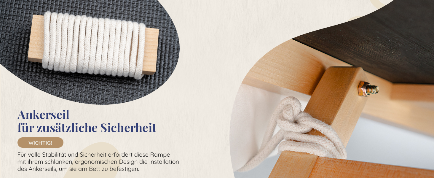 Сходинки для собак PRIORPET з берези з поручнями - регульована висота до 94.5 см - складаються - антиковзаюча поверхня - для маленьких собак до 23 кг - натуральне дерево