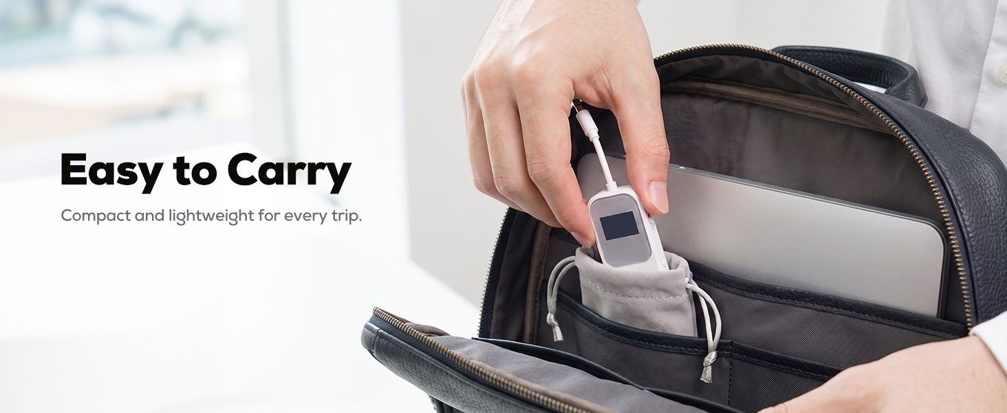 Bluetooth-адаптер Nulaxy BR08 (Трансмітер та Ресивер) з дисплеєм для навушників та AirPods, червоний