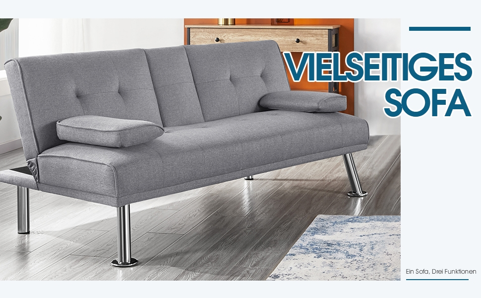 Yaheetech Folding Sleeper Sofa