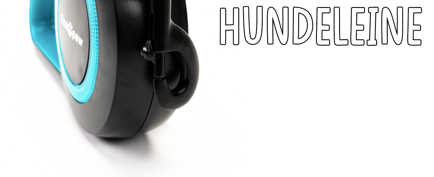 Висувна поводок для собак Rollleine 5м з функцією зупинки - зручний поводок для прогулянок, підходить для собак маленьких та середніх порід (до 20 кг), колір блакитний