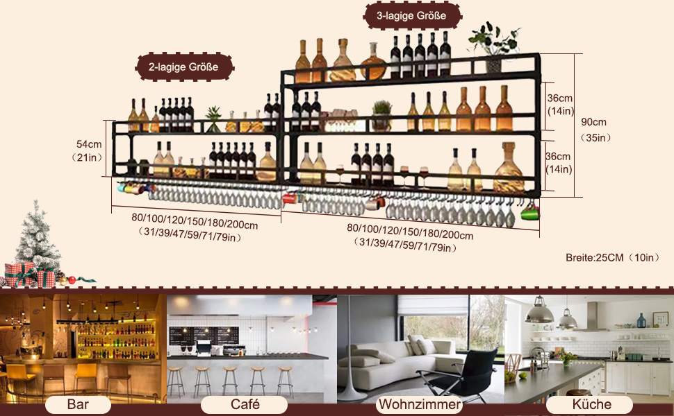 Металева полиця для вина на стіну з підсвічуванням, 80 см, чорний колір. Вузька шафа для вина, підставка для келихів, міні-бар для дому, кухні, вітальні. 3 яруси.