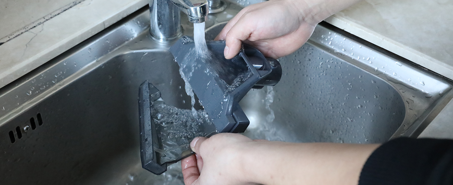 WORKPRO Мийний пилосос 450W 13kPa, 1.6L з миючим засобом та 2 насадками, для чищення килимів, меблів та авто