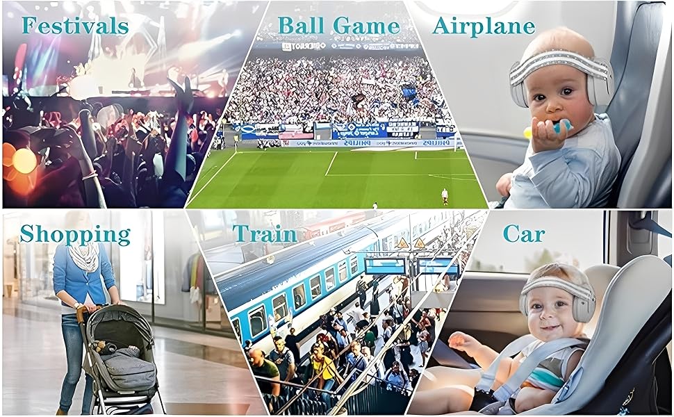 Навушники для захисту від шуму для немовлят та малюків (0-36 місяців), високоякісні дитячі навушники з регульованим антиковзним стрічкою, ідеально підходять для повсякденного використання, сну та подорожей, рожеві