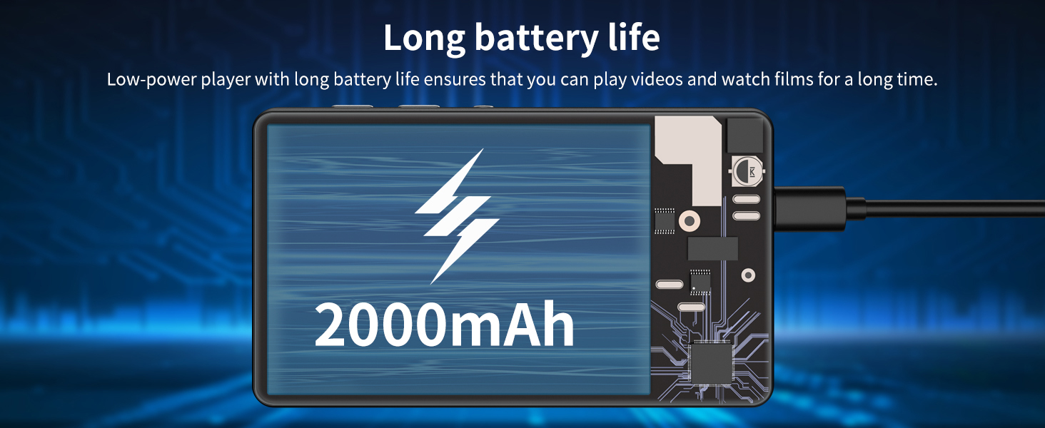 MP3 плеєр SWOFY 80GB з Bluetooth та Wi-Fi, 4.0